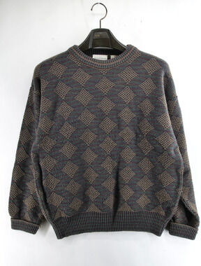 VTG Potomac Collection Sweater Mens M 90s Y2K Wool Blend Holiday Grandpa Italy